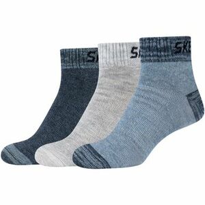 Ponožky Skechers 3PPK Boys Mesh Ventilation Quarter Socks vyobraziť