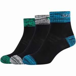 Ponožky Skechers 3PPK Boys Mesh Ventilation Quarter Socks vyobraziť