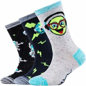 Športové ponožky Skechers 3PPK Boys Casual Space and Smileys Socks vyobraziť