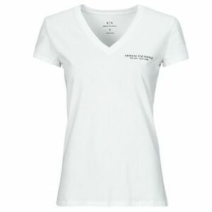 Biele dámske tričko Armani Exchange vyobraziť