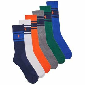 Športové ponožky Polo Ralph Lauren 6 PACK SPORT CREW-STRIPES-CREW SOCK-6 PACK vyobraziť