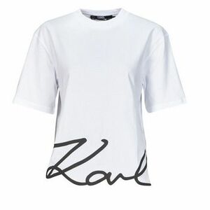 Tričká s krátkym rukávom Karl Lagerfeld karl signature hem t-shirt vyobraziť