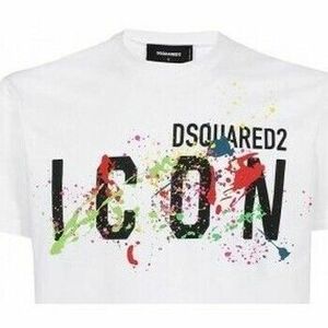 Mikiny Dsquared T-Shirt Icon Homme blanc vyobraziť