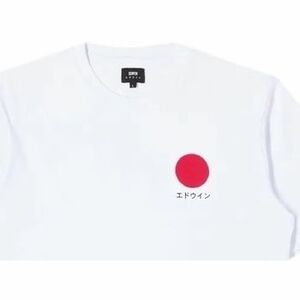 EDWIN Tričko 'Japanese Sun' biela vyobraziť