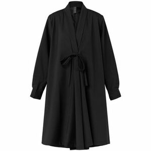 Kabáty Wendy Trendy Coat 110775 - Black vyobraziť