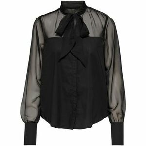 Blúzka La Strada shirt Costel L/S- Black vyobraziť