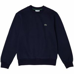 Mikiny Lacoste Organic Brushed Cotton Sweatshirt - Bleu Marine vyobraziť