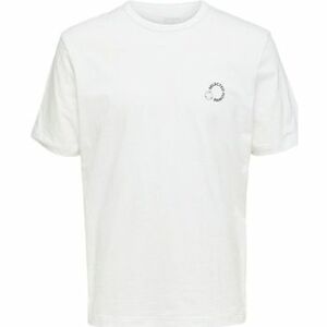 Tričká a polokošele Selected Logo Print T-Shirt - Cloud Dancer vyobraziť