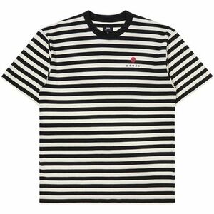 Tričká a polokošele Edwin Basic Stripe T-Shirt - Black/White vyobraziť