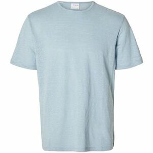 Tričká a polokošele Selected T-Shirt Bet Linen - Cashmere Blue vyobraziť