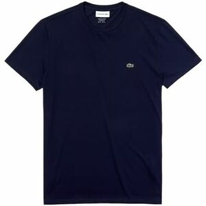 Tričká a polokošele Lacoste Pima Cotton T-Shirt - Blue Marine vyobraziť