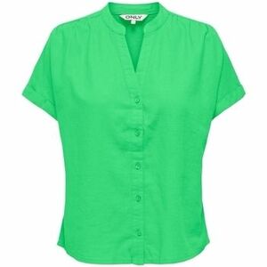 Blúzka Only Nilla-Caro Shirt S/S - Summer Green vyobraziť