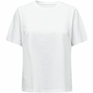 Mikiny Only T-Shirt S/S Tee -Noos - White vyobraziť