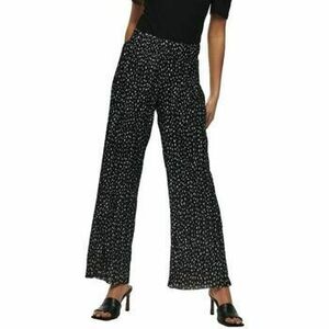 Nohavice Only Elema Pleated Trousers - Black Mini Flower vyobraziť