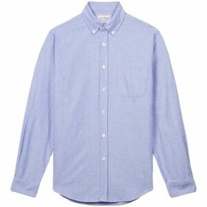 Košele s dlhým rukávom Portuguese Flannel Brushed Oxford Shirt - Blue vyobraziť