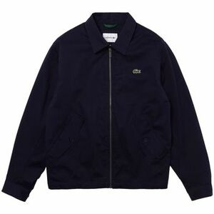 Kabáty Lacoste Short Zippered Organic Jacket - Bleu Marine vyobraziť