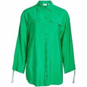 Blúzka Vila Klaria Oversize Shirt L/S - Bright Green vyobraziť