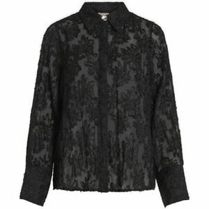 Blúzka Vila Kyoto Shirt L/S - Black vyobraziť