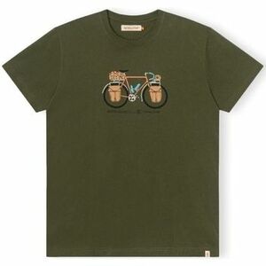 Tričká a polokošele Revolution T-Shirt Regular 1344 PAC - Army vyobraziť