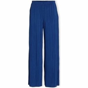 Nohavice Vila Noos Trousers Plise - True Blue vyobraziť