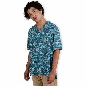 Košele s dlhým rukávom Brava Fabrics Peanuts Coast Aloha Shirt - Blue vyobraziť