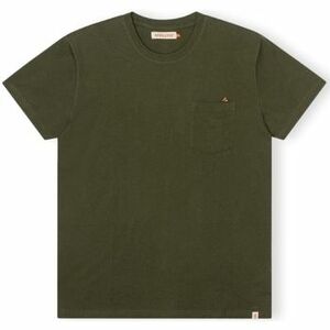 Tričká a polokošele Revolution T-Shirt Regular 1341 BOR - Army vyobraziť