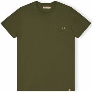 Tričká a polokošele Revolution T-Shirt Regular 1365 SLE - Army vyobraziť