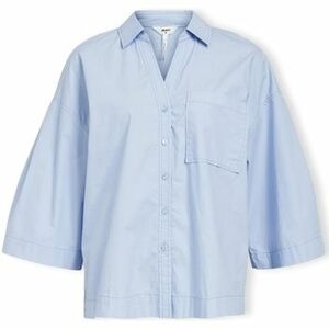 Blúzka Object Demi Shirt 3/4 - Brunnera Blue vyobraziť