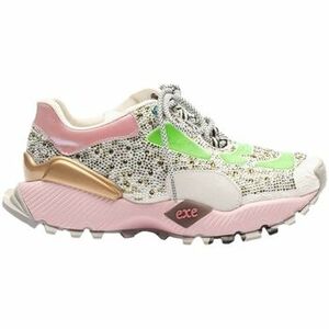 Módne tenisky Exé Shoes EXÉ Sneakers 134-23 - Green/Pink vyobraziť