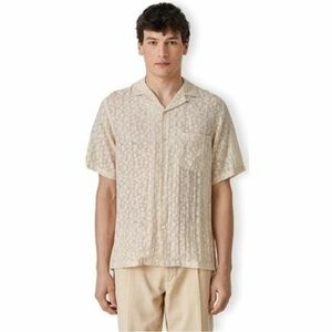 Košele s dlhým rukávom Portuguese Flannel Plasma Shirt - Ecru vyobraziť
