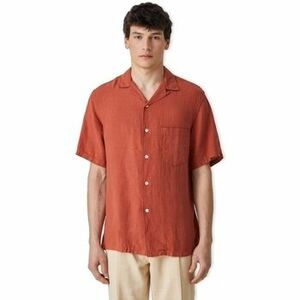 Košele s dlhým rukávom Portuguese Flannel Linen Camp Collar Shirt - Terracota vyobraziť