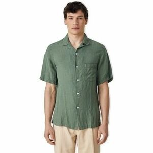 Košele s dlhým rukávom Portuguese Flannel Linen Camp Collar Shirt - Dry Green vyobraziť