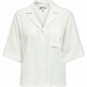 Blúzka Only Noos Tokyo Life Shirt S/S - Bright White vyobraziť
