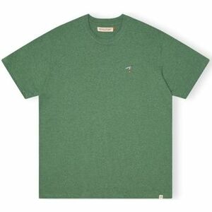 Tričká a polokošele Revolution T-Shirt Loose 1366 GIR - Dust Green Melange vyobraziť