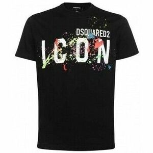 Mikiny Dsquared T-Shirt Icon Homme noir vyobraziť