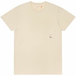 Tričká a polokošele Revolution Regular T-Shirt 1330 SWI - Off White vyobraziť