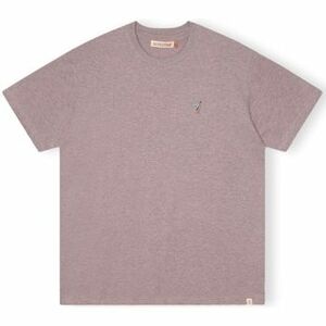 Tričká a polokošele Revolution T-Shirt Loose 1366 GIR - Purple Melange vyobraziť