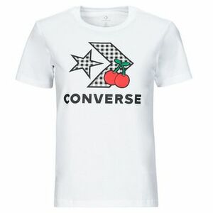 Tričká s krátkym rukávom Converse CHERRY STAR CHEVRON INFILL TEE WHITE vyobraziť