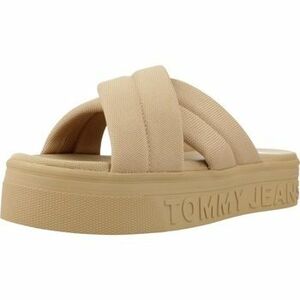 Sandále Tommy Jeans TJW LETTERING FLATFORM S vyobraziť