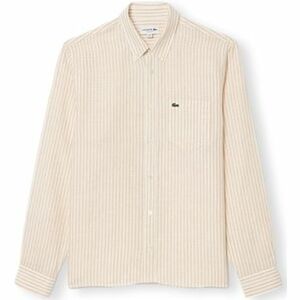 Košele s dlhým rukávom Lacoste Shirt CH6985 - Blanc/Beige vyobraziť