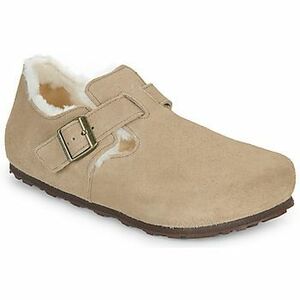 Derbie Birkenstock London Shearling LEVE Taupe vyobraziť