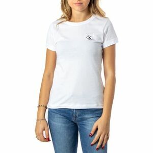 Tričká s krátkym rukávom Calvin Klein Jeans CK EMBROIDERY SLIM TEE J20J212883 vyobraziť