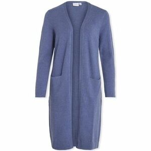 Kabáty Vila Noos Ril Long Cardigan - Bijou Blue vyobraziť