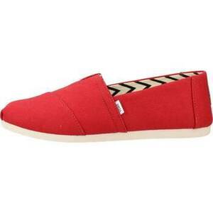 Espadrilky Toms RED RECYCLED COTTON CANVAS vyobraziť