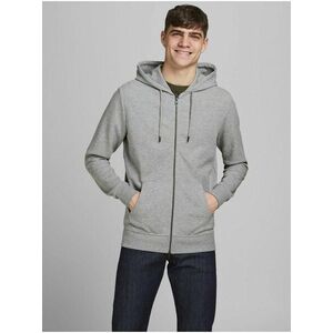 Svetlošedá basic mikina s kapucou Jack & Jones vyobraziť