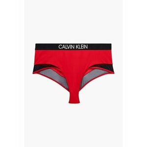 Červený spodný diel plaviek High Waist Bikini Calvin Klein Underwear vyobraziť