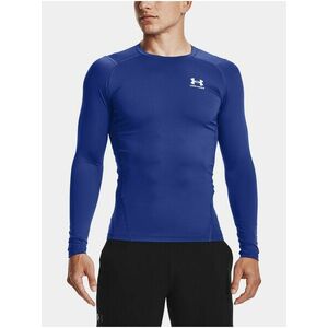 Tričko Under Armour UA HG Armour Comp LS - modrá vyobraziť