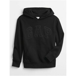 Detská mikina GAP Logo hoodie Čierna vyobraziť