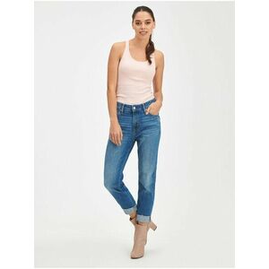 Modré dámské džíny GAP Mid rise universal slim boyfriend jeans vyobraziť