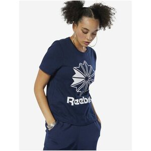 Tričká s krátkym rukávom pre ženy Reebok Classic - modrá vyobraziť